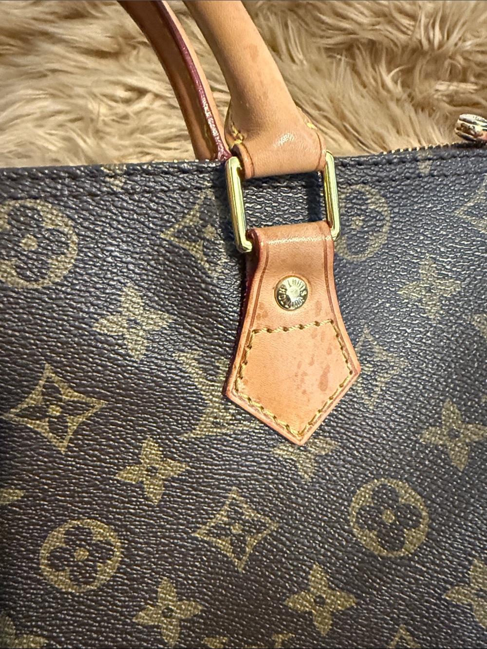 Louis Vuitton Monogram Canvas Satchel in Brown and Tan - Picture 6 of 16